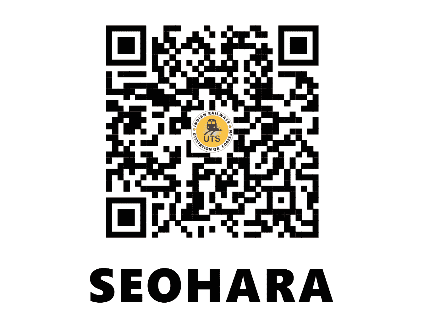 UTS QR Code for SEOHARA - SEO (NR - UTTAR PRADESH)